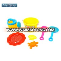 Early Devlopment Toys Sand Bucket Set 7 pcs Spade Turtle Molds Seaside Beach Play Tool