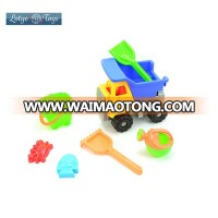 Shantou high quality dump truck 1 set 7 pcs seaside summer play tools beach toys for kids