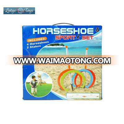 Horseshoe sport set outdoor ring toss game for kids