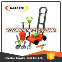 best selling lawn mower garden game plastic toy tools for kids play