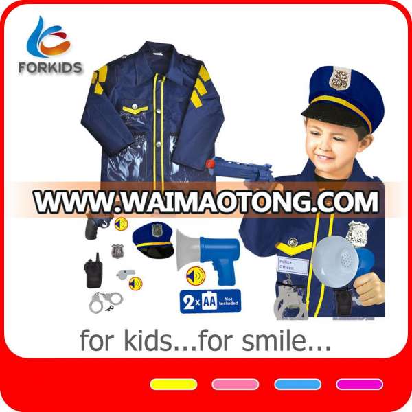 Deluxe preschool kids police play set toys,dress up role play policeman toy